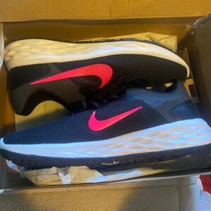 Black & Pink Nike running shoes